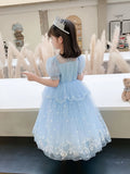 Girls Sweetheart Tutu Princess Dress - Crew Neck, Non-Stretch Polyester, Solid Color, Regular Fit, 100% Polyester, Woven, Perfect for Party and Halloween - Childrens Angel Costume Gift