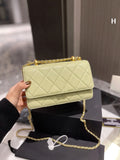 New style Designers CC Top Shoulder Quality Women Caviar Lambskin Leather Clutch Quilted Chain Cross Body Bag Totes Woc Diamond Lattice Messenger Bags Pu