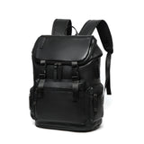 Versatile Casual Chic PU Leather Backpack: Large Capacity, Laptop Safe, Perfect for School & Daily Commute