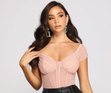 So Chic Mesh Bustier Bodysuit