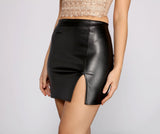 Slay It With Style Faux Leather Mini Skirt