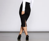 Simplicity Fitted Midi Skirt