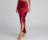 Sleek Moves Wrap Maxi Skirt