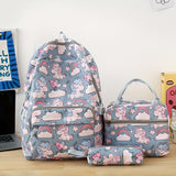 New 3-piece Lightweight School Backpack For Male And Female Students, Laptop Bag, Travel And Leisure Minimalist Bag, Cute Unicorn Backpack For College And High School, Teenage Girl And Boy Backpack