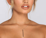 lovefery Sleek Layered Pendant Necklace