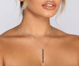 lovefery Sleek Layered Pendant Necklace