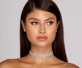 lovefery Simple Glam Rhinestone Choker