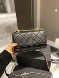 New style Designers CC Top Shoulder Quality Women Caviar Lambskin Leather Clutch Quilted Chain Cross Body Bag Totes Woc Diamond Lattice Messenger Bags Pu