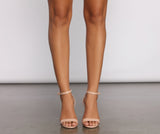 Clearly Chic Lucite Block Heels