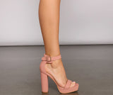 Stylish Stunner Platform Block Heels