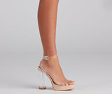 Elevated Style Platform Lucite Heels