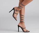 Encircled In Glam Rhinestone Stilettos