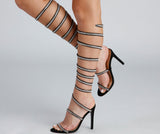 Bling It Out Spiral Stiletto Heels