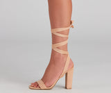 Dancer Spirit Lace-Up Block Heels