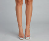 The Glam Life Lucite Platform Heels