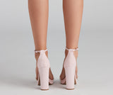 One Step Ahead Platform Block Heels