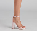 One Step Ahead Platform Block Heels