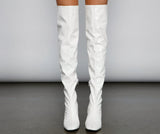 So Seductive Patent Leather Thigh-High Boots