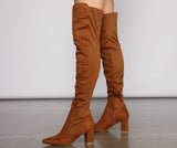 So Haute Over-The-Knee Lace Up Boots