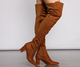 So Haute Over-The-Knee Lace Up Boots