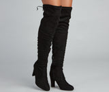 Long Story Short Faux Suede Boots