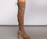 Long Story Short Faux Suede Boots