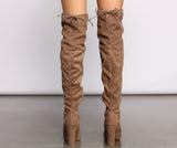 Long Story Short Faux Suede Boots