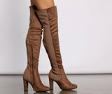 50/50 Trendy Stunner Over The Knee Boots