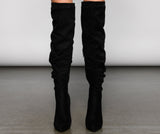 Run This Town Lace-Up Scrunched Boots