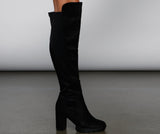 Trendsetter Knee-High Lug Boots