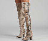 The Chic Standard Snake Boots