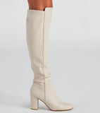 Sleek Strut Knee-High Boots