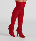 Stellar Shine Thigh-High Stiletto Boots