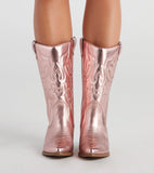 Major Glam Metallic Cowboy Boots