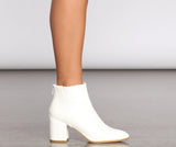 So Sleek Block Heel Booties