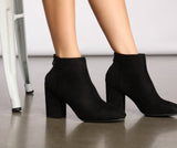 Slay In Basic Faux Suede Booties