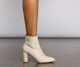 Back To Basics Faux Leather Ankle Booties