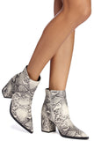 Snake It Easy Pointed Bootie