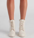 Love That Look Lace-Up Booties