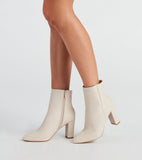 Back To Basics Faux Leather Ankle Booties