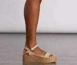 Standing Tall Flat Platform Sandals