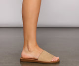 Let It Slide Single Band Sandals