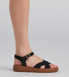 Comfort Level Criss-Cross Sandals