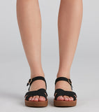 Comfort Level Criss-Cross Sandals