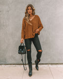 Warms My Soul Knit Sweater - Camel