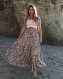 Stories We Tell Floral Tiered Maxi Skirt