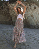 Stories We Tell Floral Tiered Maxi Skirt