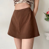 lovefery - Timeless Retro Brown Skirt ~ HANDMADE