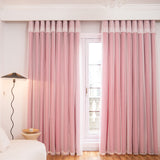 1pc Double-Layer Thermal Insulated Blackout Curtains for Bedroom, Living Room, and Nursery - Modern Grommet Drapes for Effortless Privacy and Energy Efficiency