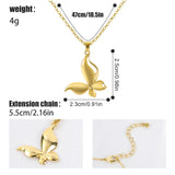 ZYBT Women's Butterfly Necklace Various Styles Party Outing Matching Holiday Gift